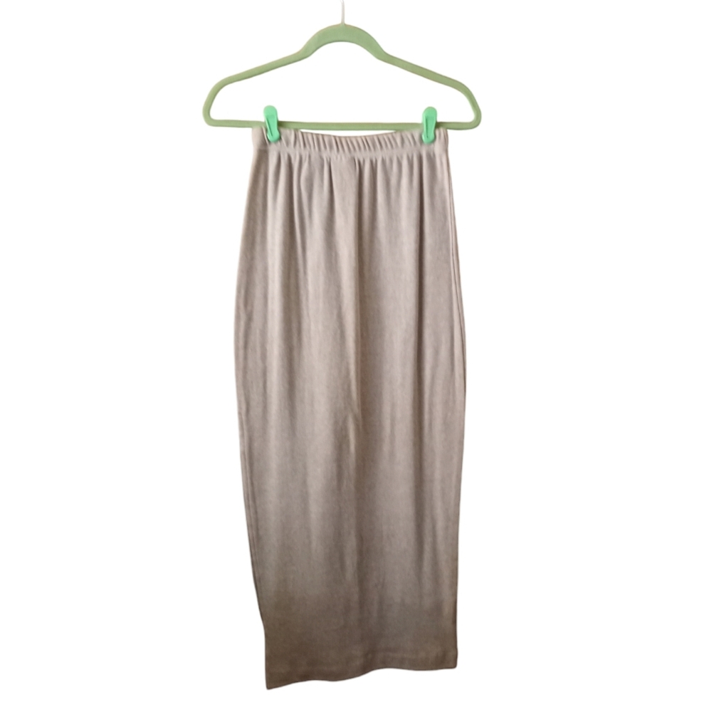 Vintage Y2K 90s Matter of Degree Cotton Maxi Skirt Beach High Side Slits Medium